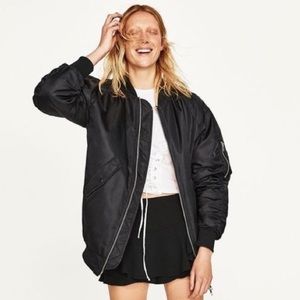 Zara - women’s oversized bomber jacket